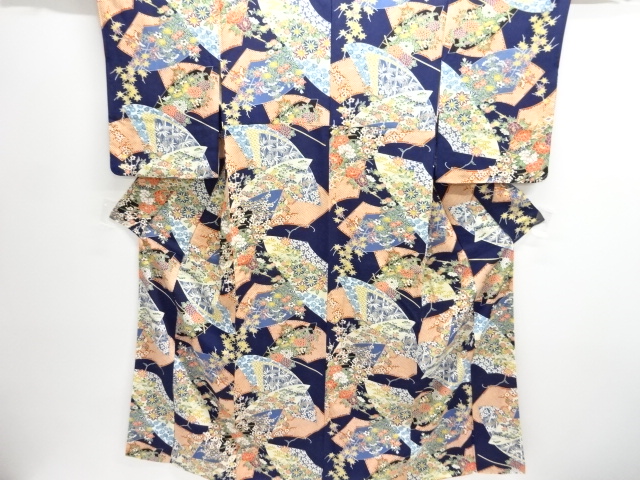 JAPANESE KIMONO / KOMON / FLORAL PLANTS